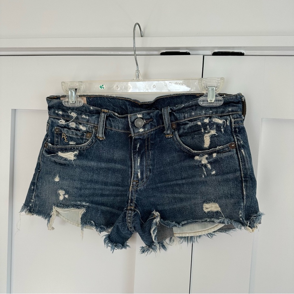 Like New! Ralph Lauren Distressed Denim Shorts